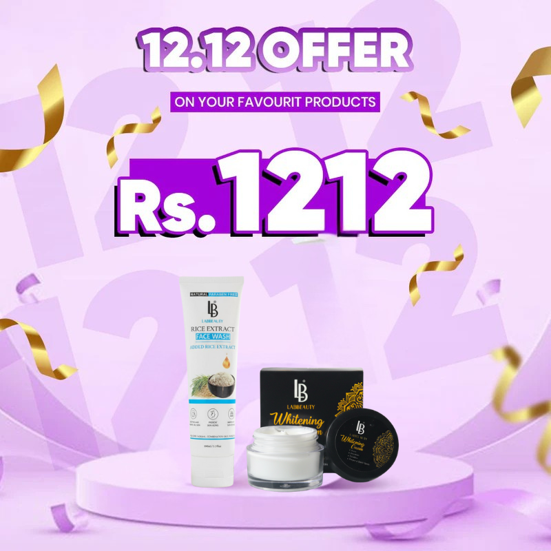 Lab Beauty 12.12 Special Deal – Rice Face Wash + Whitening Cream