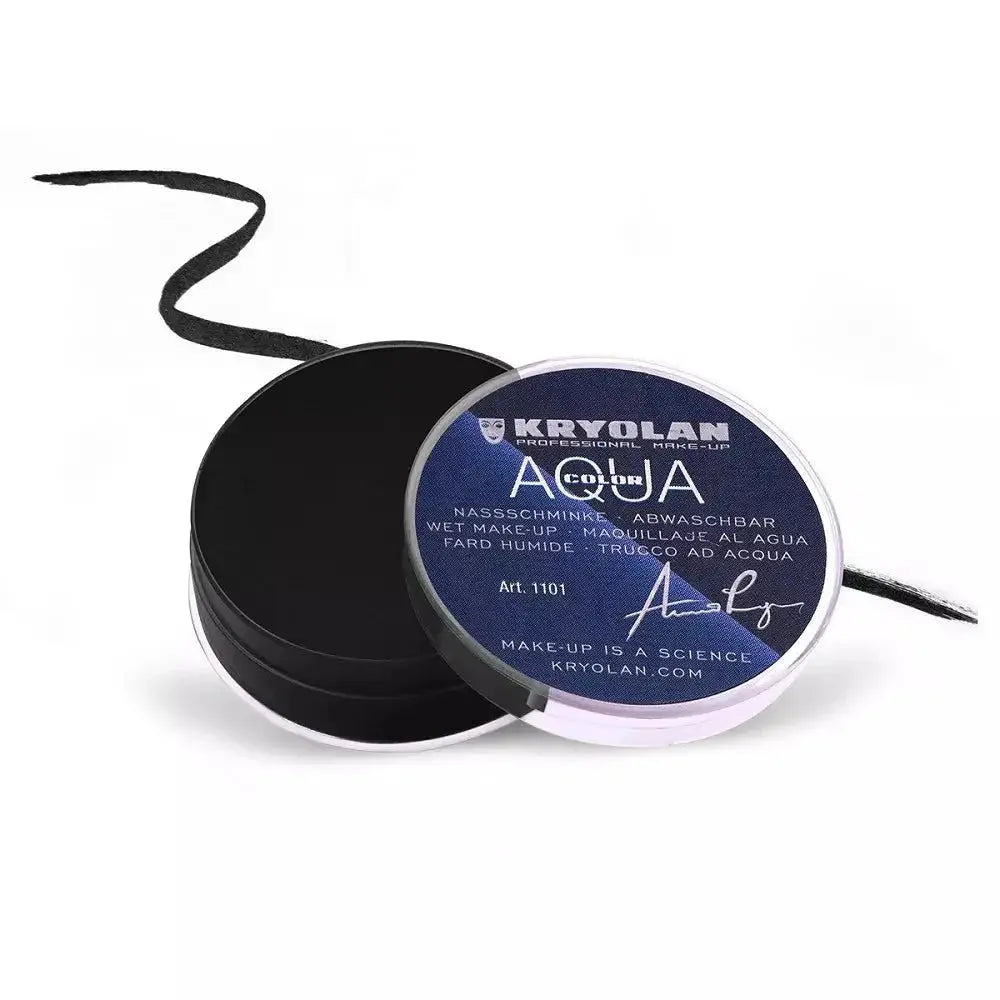 Kryolan Aquacolor Cake Liner – 071 Black - LAB BEAUTY