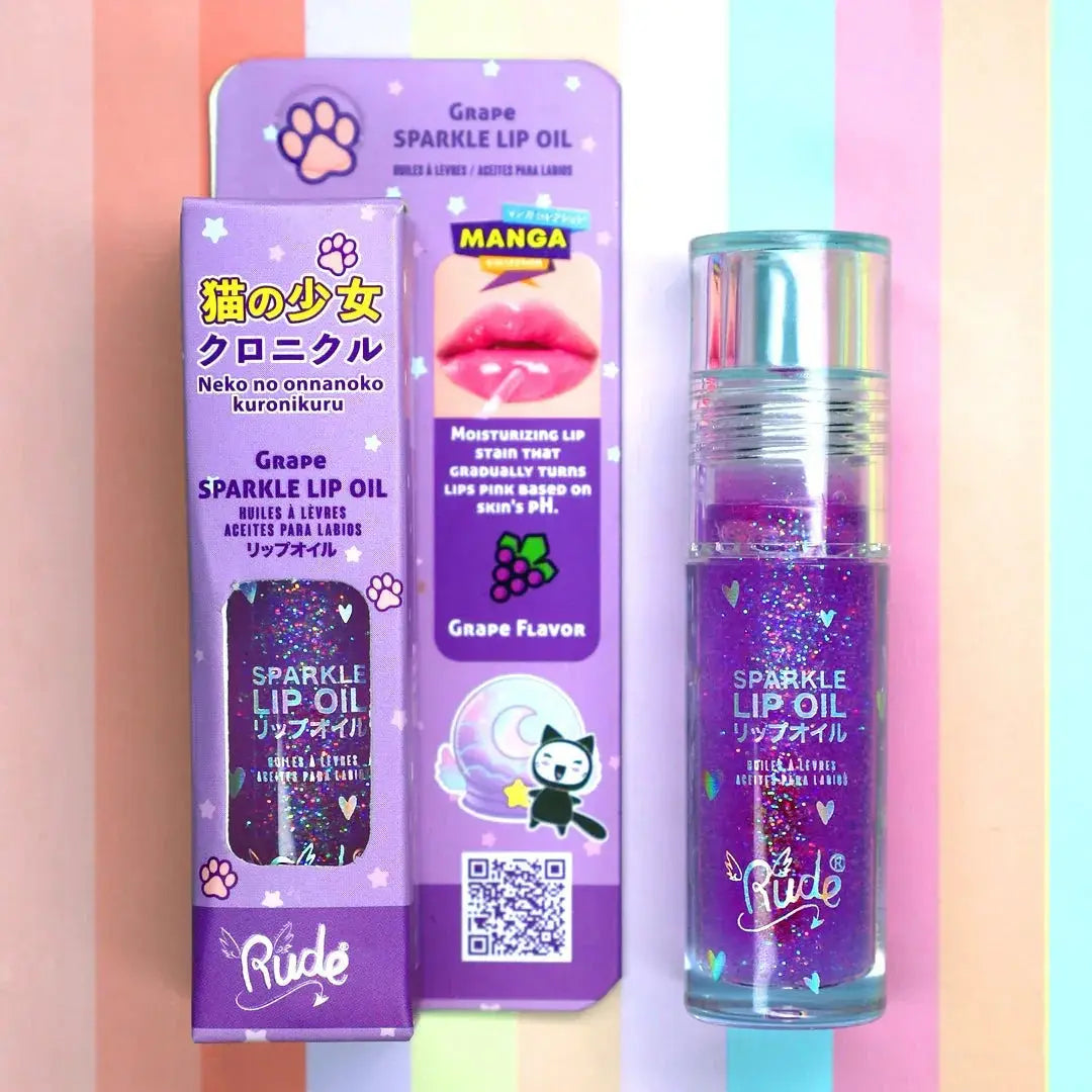Rude Cosmetics – Manga Collection Sparkle Lip Oil - LAB BEAUTY