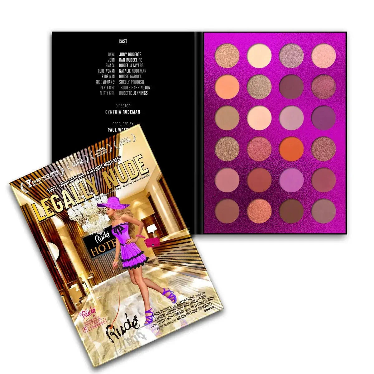 Rude Legally Nude – 24 Eyeshadow Palette - LAB BEAUTY
