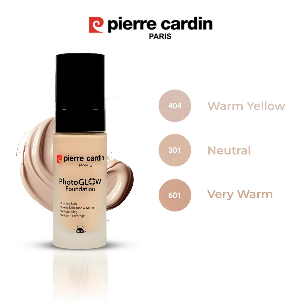 Pierre Cardin Photo Glow Foundation – Radiant Finish with Camera-Ready Coverage LAB BEAUTY