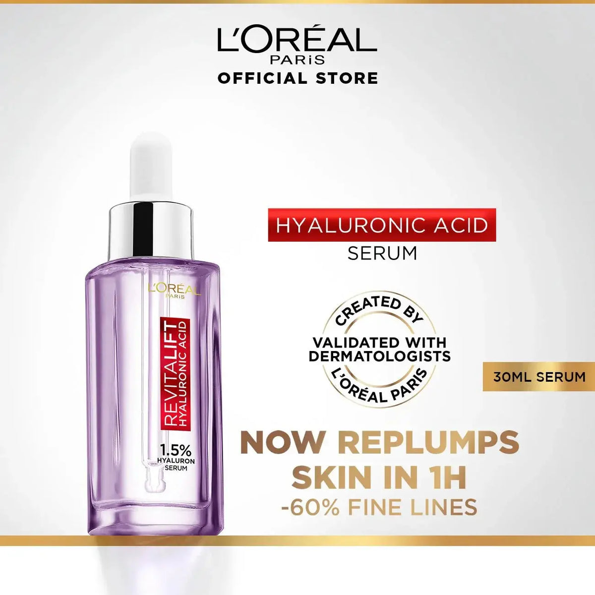 L’Oréal Paris Revitalift 1.5% Hyaluronic Acid Serum 30 ml - LAB BEAUTY