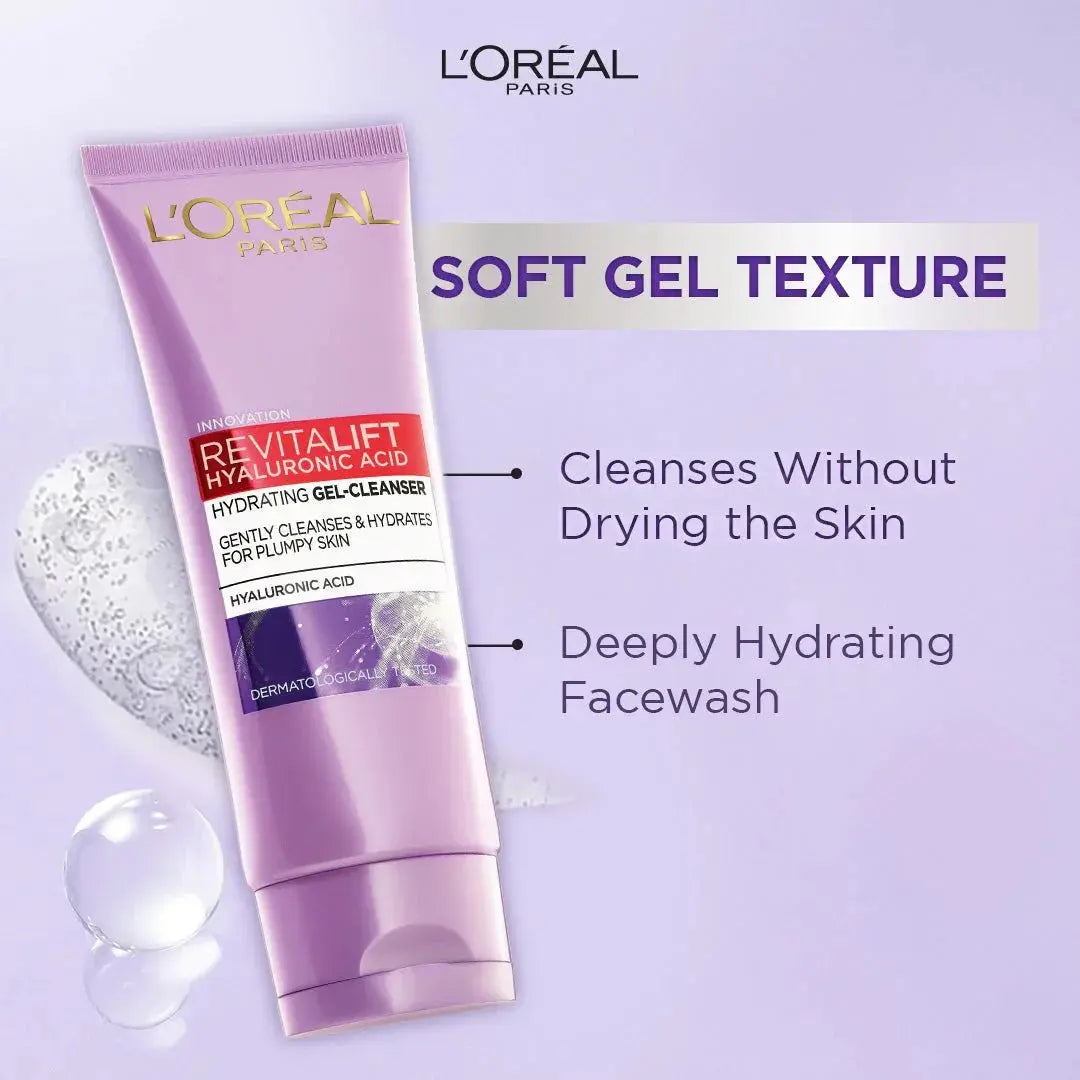 L’Oréal Paris Revitalift Hyaluronic Acid Hydrating Gel Facewash (100ml) - LAB BEAUTY