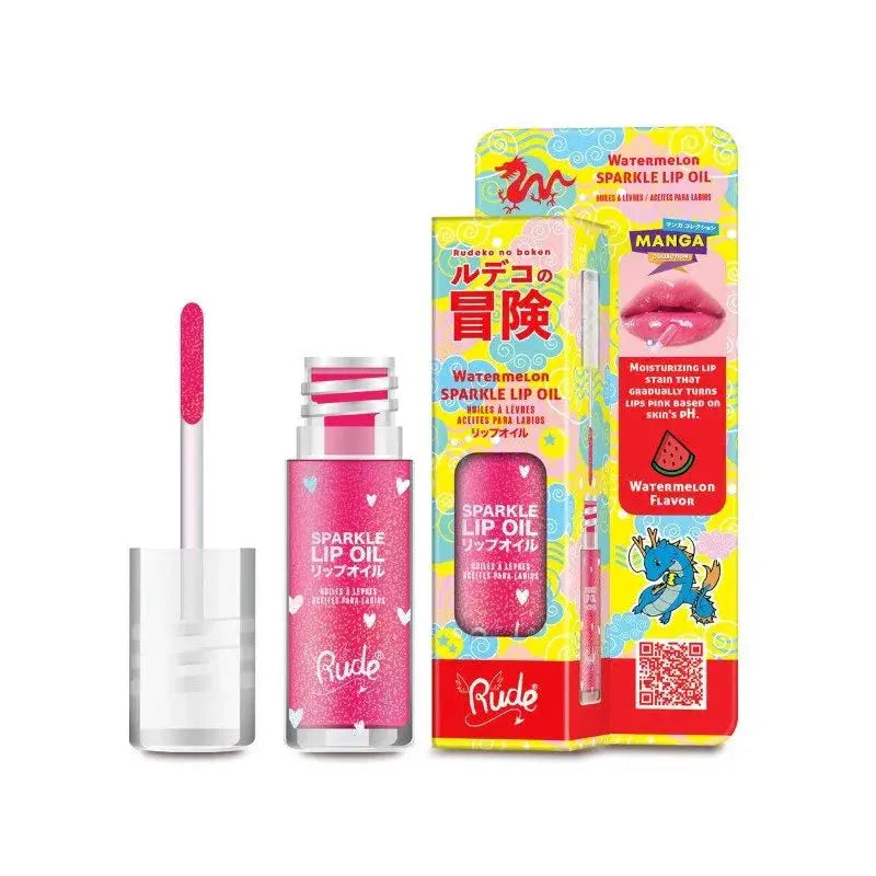 Rude Cosmetics – Manga Collection Sparkle Lip Oil - LAB BEAUTY