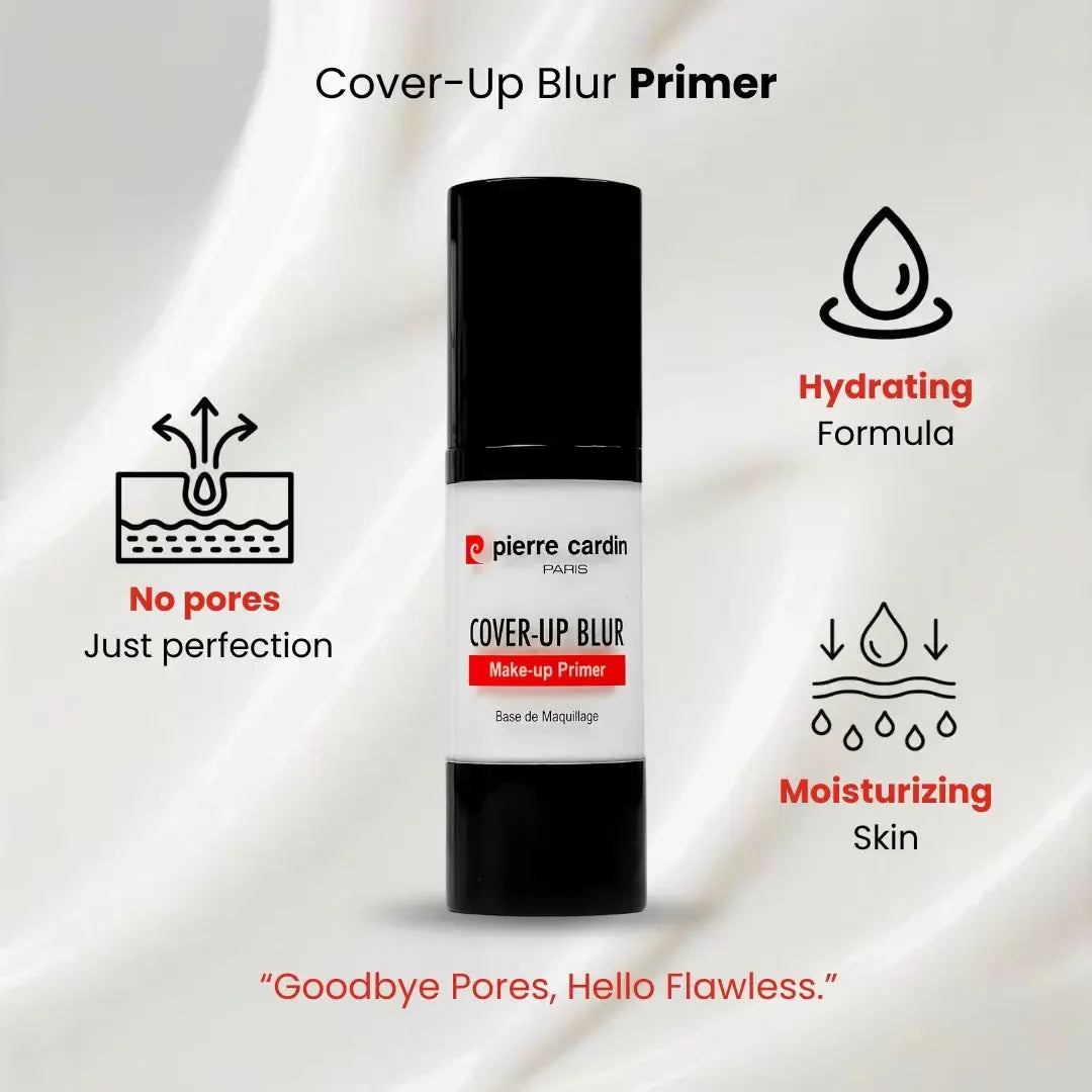 Pierre Cardin Cover Up Blur Primer 30ml – Smooth Pore-Blurring Base for Flawless Makeup LAB BEAUTY