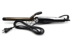 Professional 19mm Dark Metal Curling Iron with LED Temperature Display and Safety Kickstand