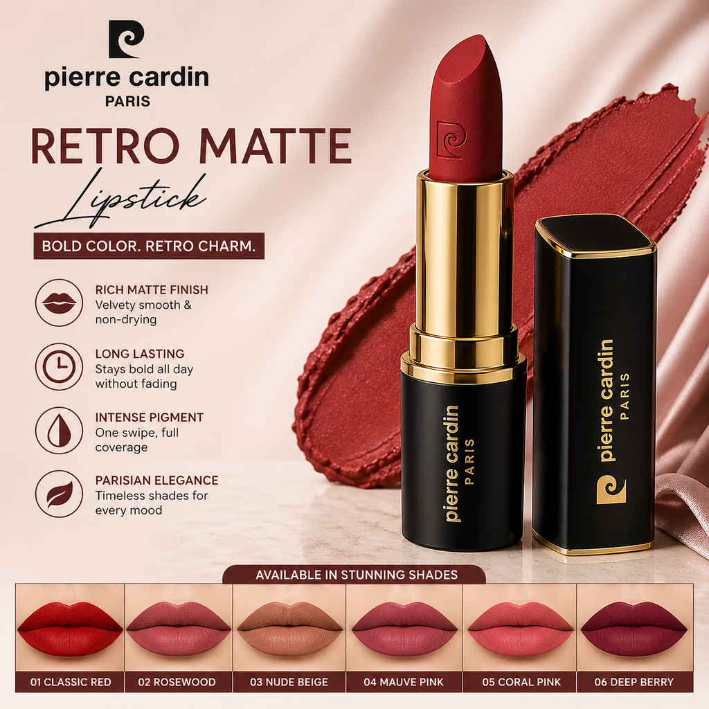 Pierre Cardin Paris Retro Matte Lipstick