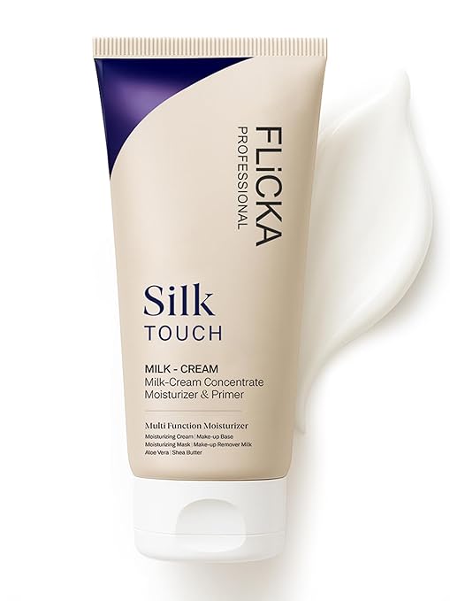 Flicka Professional Silk Touch Milk-Cream Concentrate – Multi-Function Moisturizer & Primer (100ml)