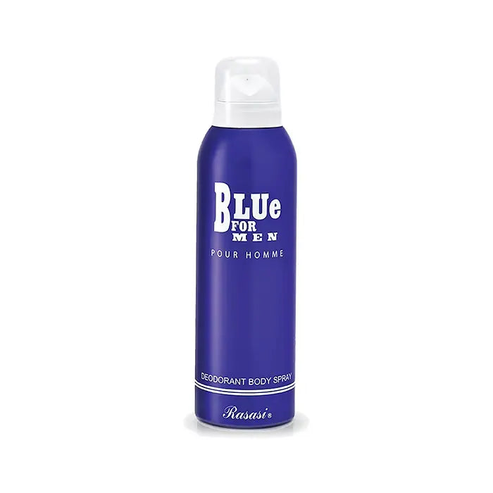 Rasasi Blue For Men Deodorant Body Spray, 200ml – Refreshing Aquatic & Aromatic Fragrance LAB BEAUTY