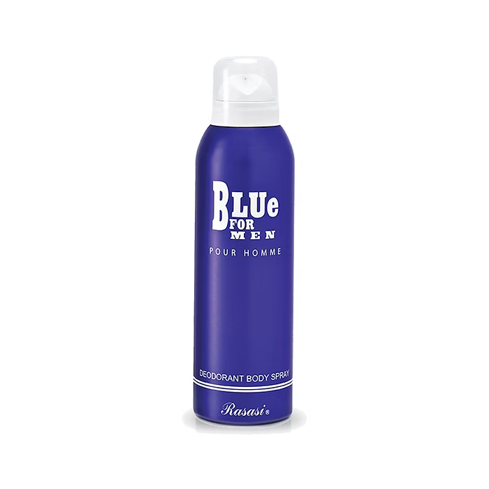 Rasasi Blue For Men Deodorant Body Spray, 200ml – Refreshing Aquatic & Aromatic Fragrance