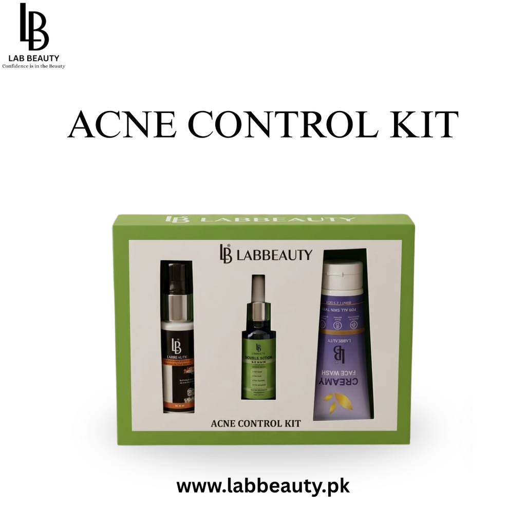 Lab Beauty Acne Control Kit – 3-in-1 Anti-Acne Skincare Set for Clear & Glowing Skin