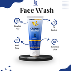Lab Beauty Creamy Face Wash 60ml – Soft, Hydrating & Gentle Cleanser