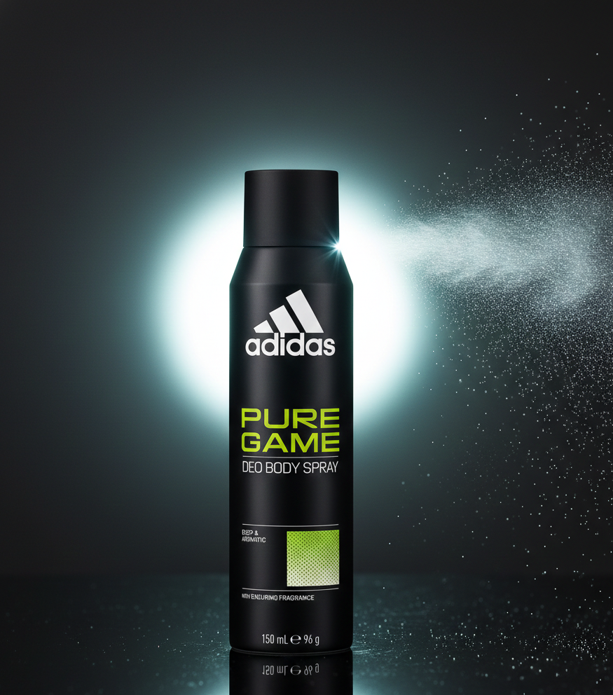 Adidas Pure Game Deo Body Spray – Deep & Aromatic Long-Lasting Freshness