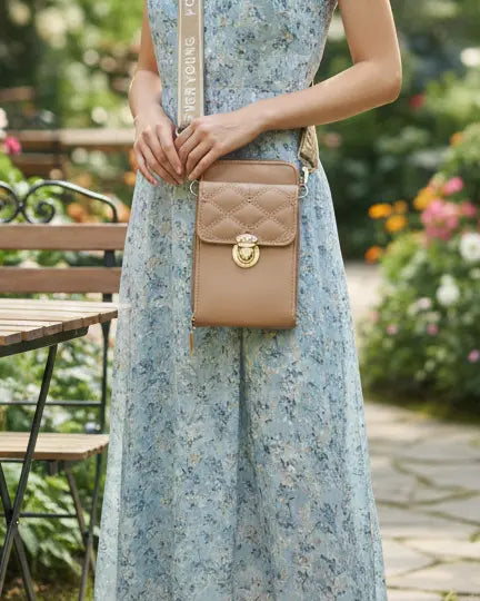 Forever Young Chevron Woven Crossbody Phone Bag & Wallet LAB BEAUTY