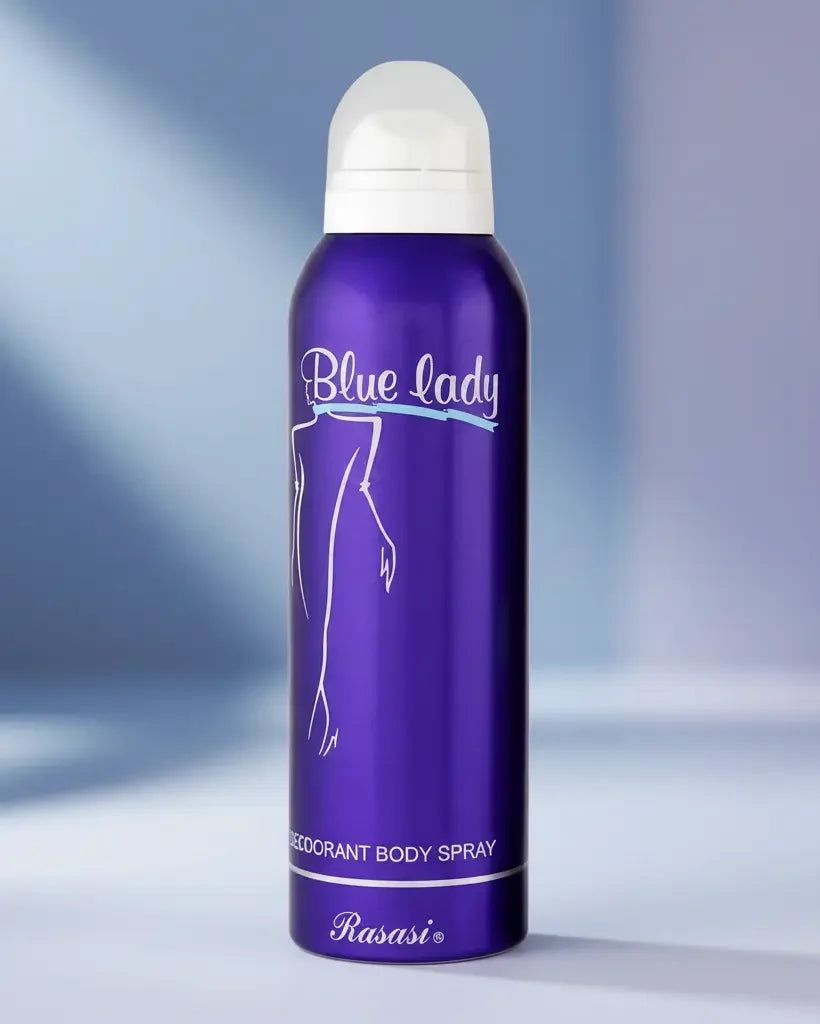 Rasasi Blue Lady Deodorant Body Spray for Women – Fresh & Floral Iconic Fragrance LAB BEAUTY