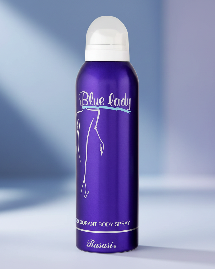 Rasasi Blue Lady Deodorant Body Spray for Women – Fresh & Floral Iconic Fragrance