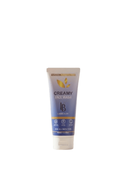 Lab Beauty Creamy Face Wash 60ml – Soft, Hydrating & Gentle Cleanser