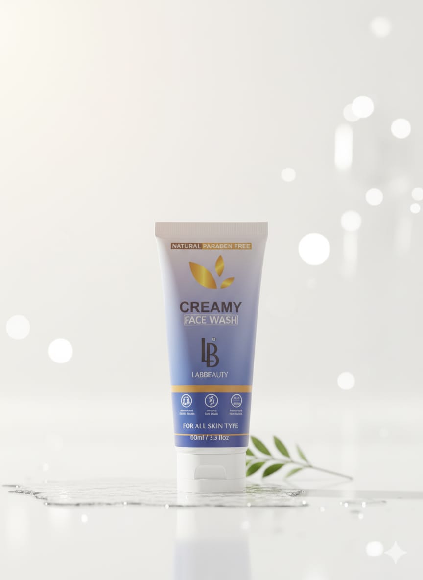 Lab Beauty Creamy Face Wash 60ml – Soft, Hydrating & Gentle Cleanser