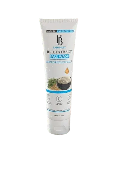Lab Beauty Rice Extract Face Wash 100ml – Bright, Smooth & Nourished Skin - LAB BEAUTY