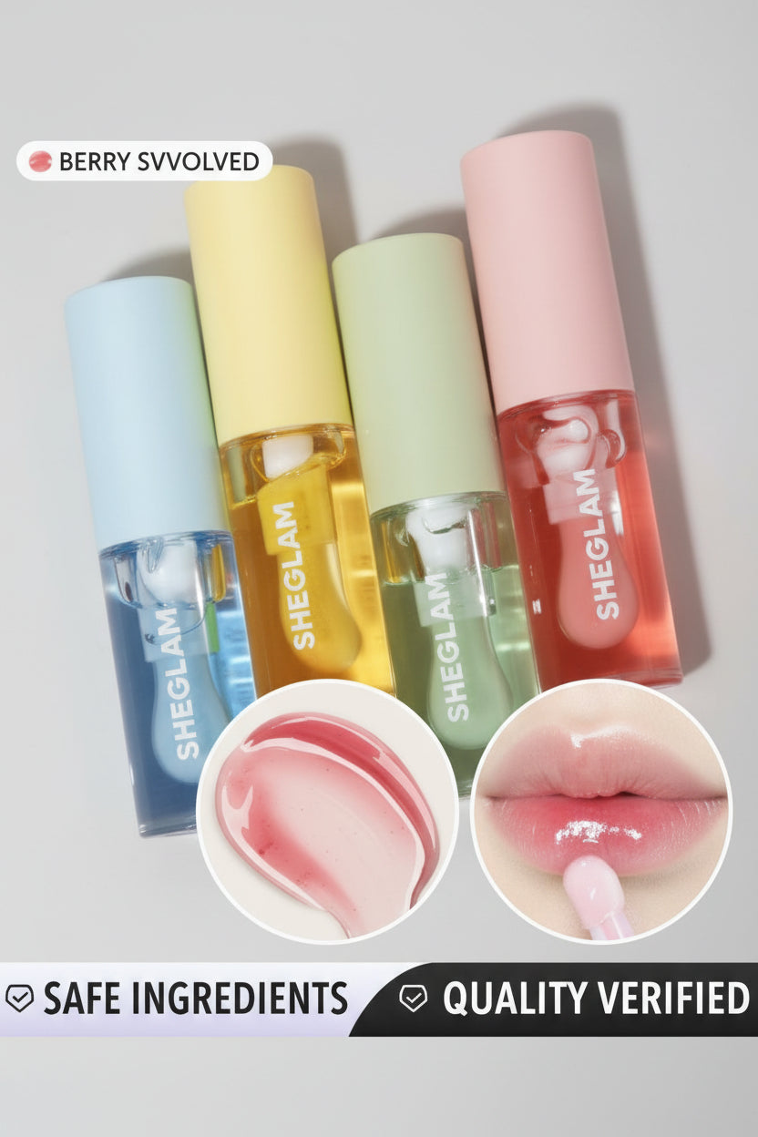 SHEGLAM Juicy Lip Oil Set – Hydrating Glossy Lip Care (Multi Shades)