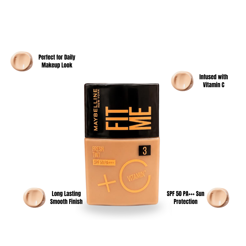 Maybelline Fit Me Fresh Tint Vitamin C SPF 50 PA+++