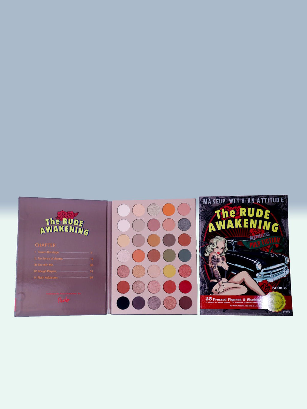 Rude 35-Color Eyeshadow Palette For Bold Looks