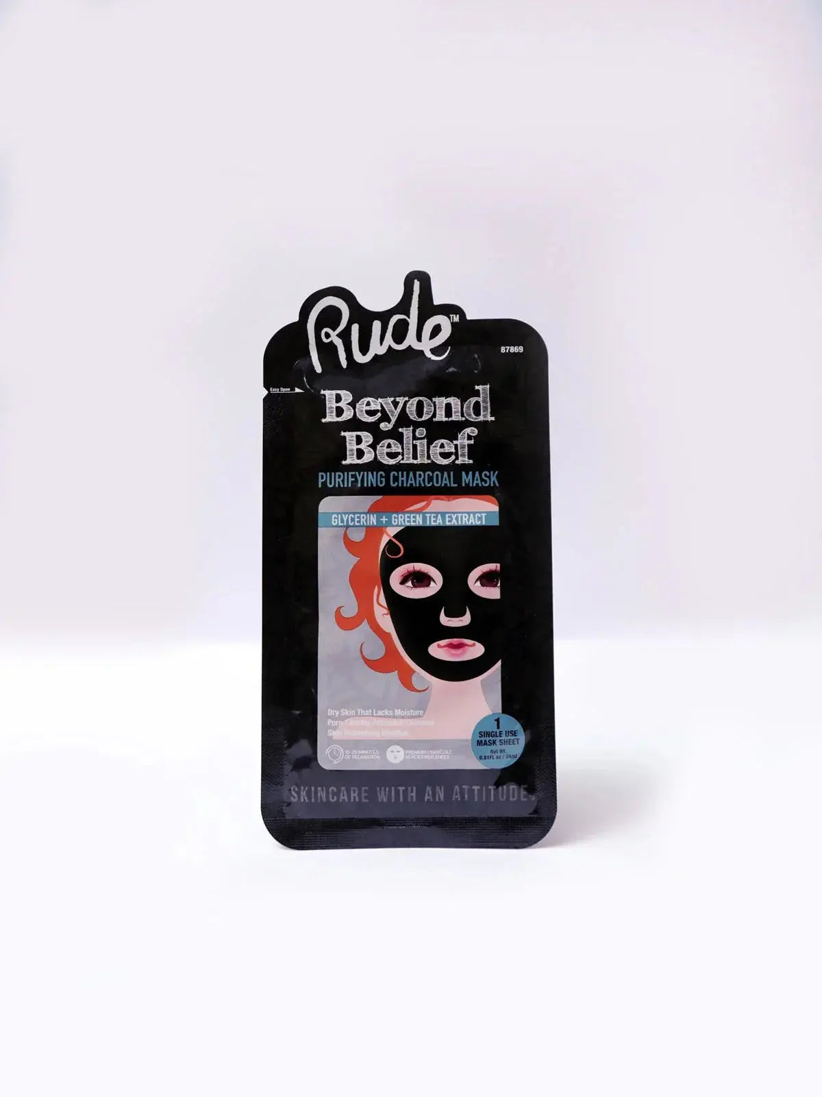 Rude Charcoal Face Mask Detoxifies And Revitalizes Skin - LAB BEAUTY