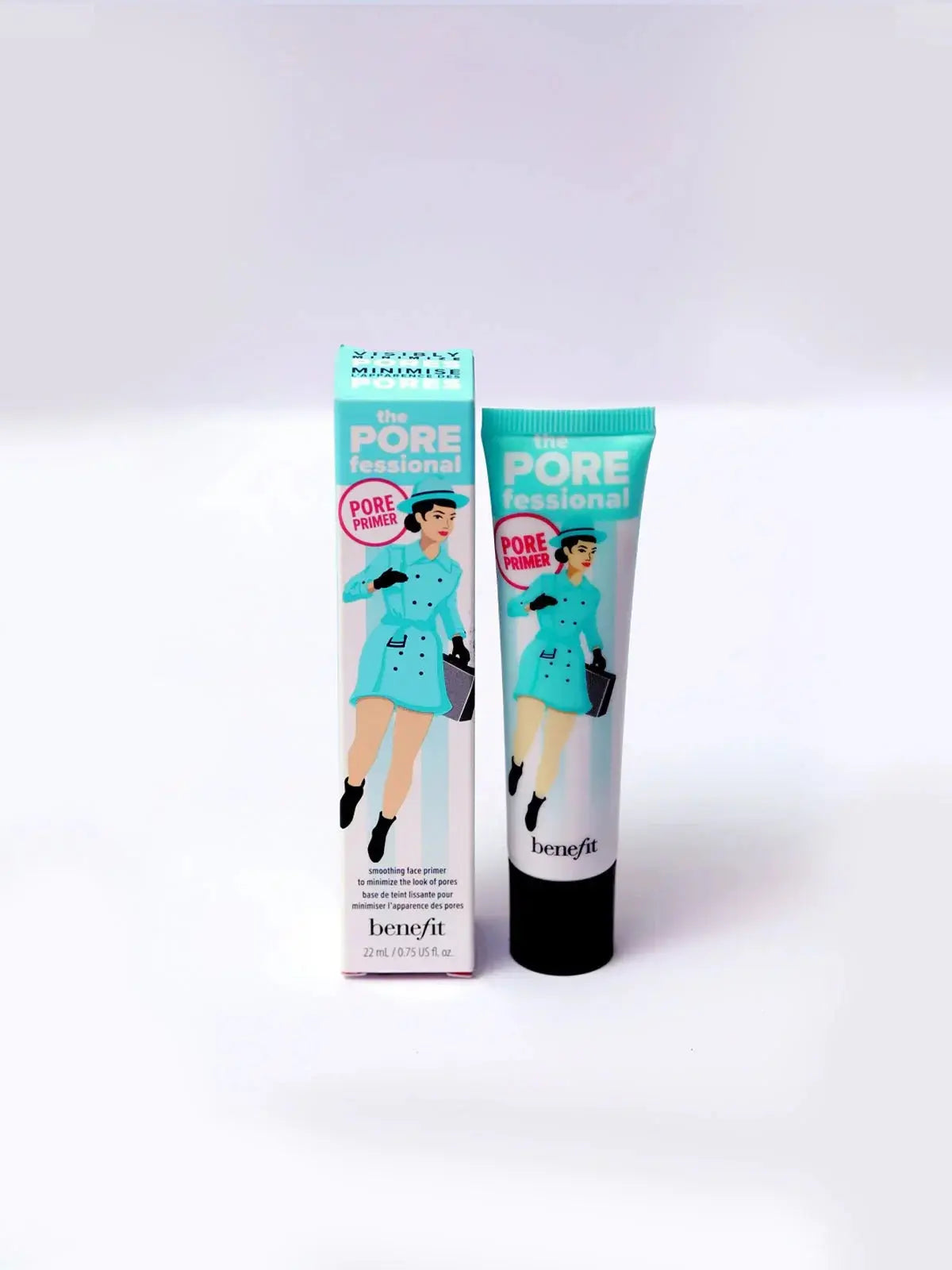Benefit The POREfessional pore primer tube and box, smoothing face primer to minimize pores for flawless makeup base
