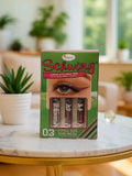 Schwing Liquid Eyeliner Trio set with 3 full-size waterproof eyeliners in vibrant colors, displayed on marble table