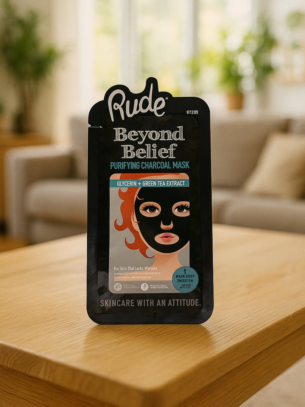 Rude Charcoal Face Mask Detoxifies And Revitalizes Skin