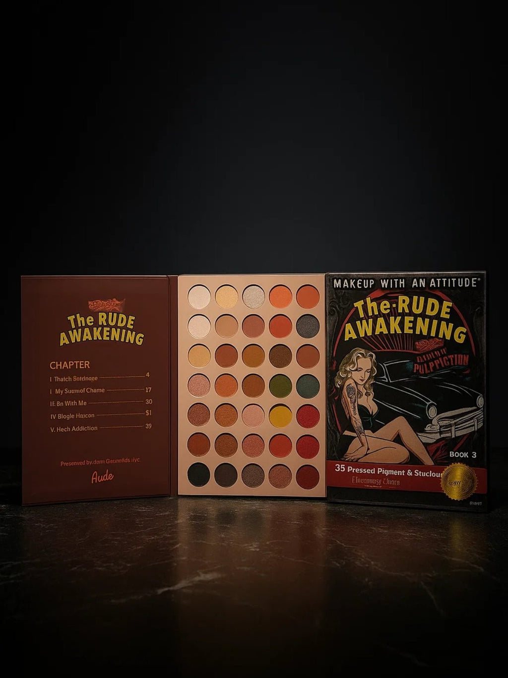 Rude 35-Color Eyeshadow Palette For Bold Looks