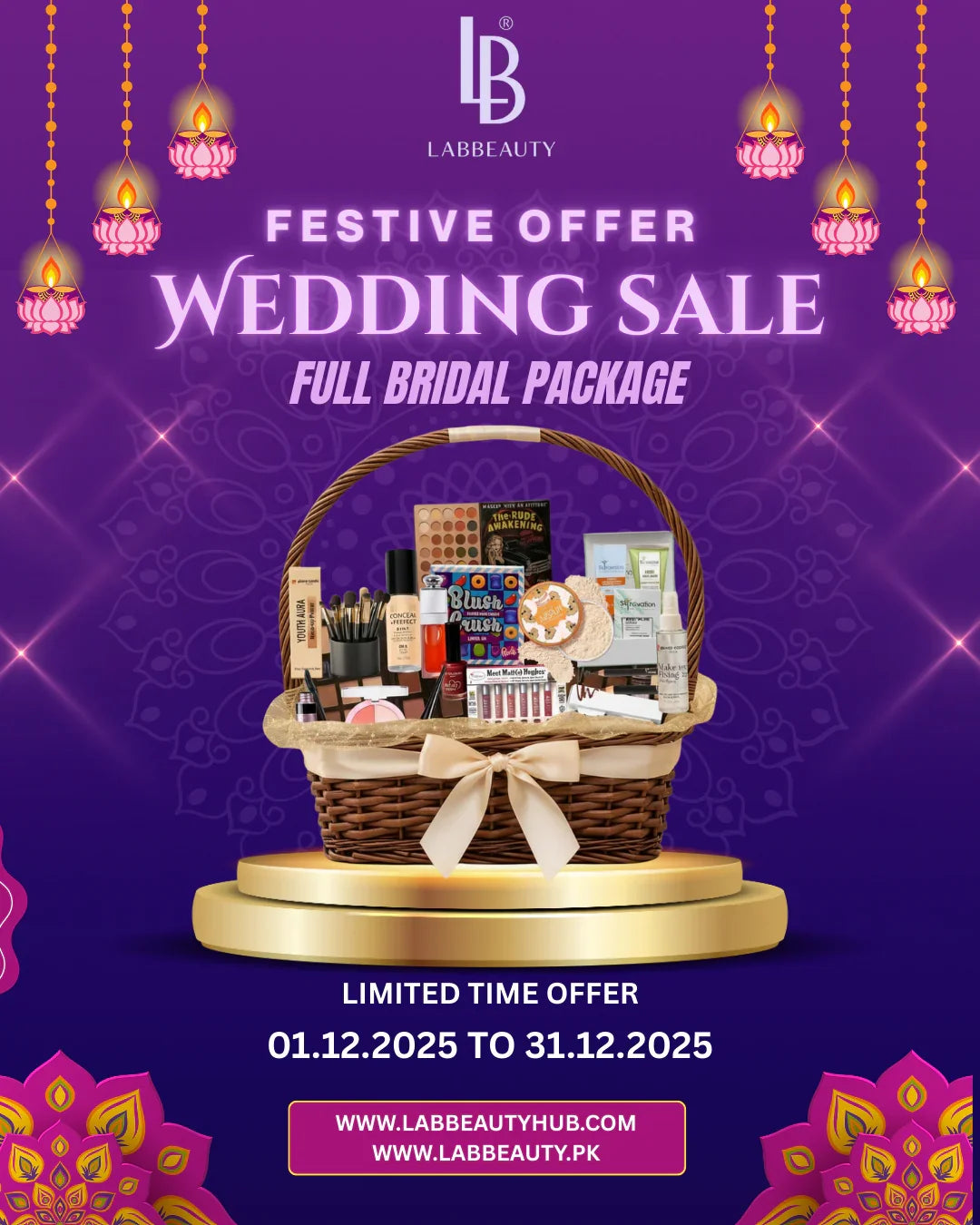 Full Bridal Beauty Package – Limited Time Wedding Offer