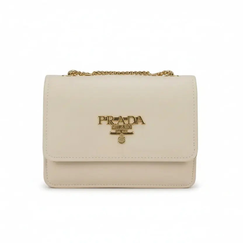 Elegant Quilted Flap Crossbody Bag – Luxury Inspired Gold-Tone Chain Shoulder Bag for Women (Beige/Nude) LAB BEAUTY