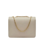 Elegant Quilted Flap Crossbody Bag – Luxury Inspired Gold-Tone Chain Shoulder Bag for Women (Beige/Nude) LAB BEAUTY