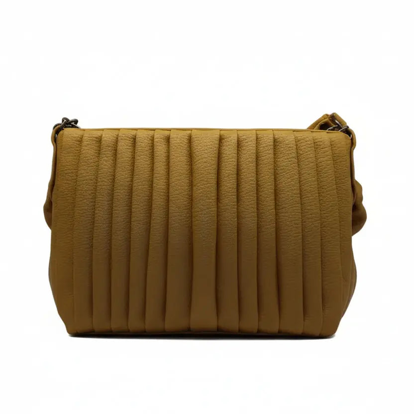 Vegan Leather Crossbody Bag – Chic Vertical Quilted Shoulder Bag LAB BEAUTY
