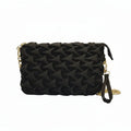 Metallic Bronze Intrecciato Woven Clutch – Glamorous Puffy Crossbody Party Bag LAB BEAUTY