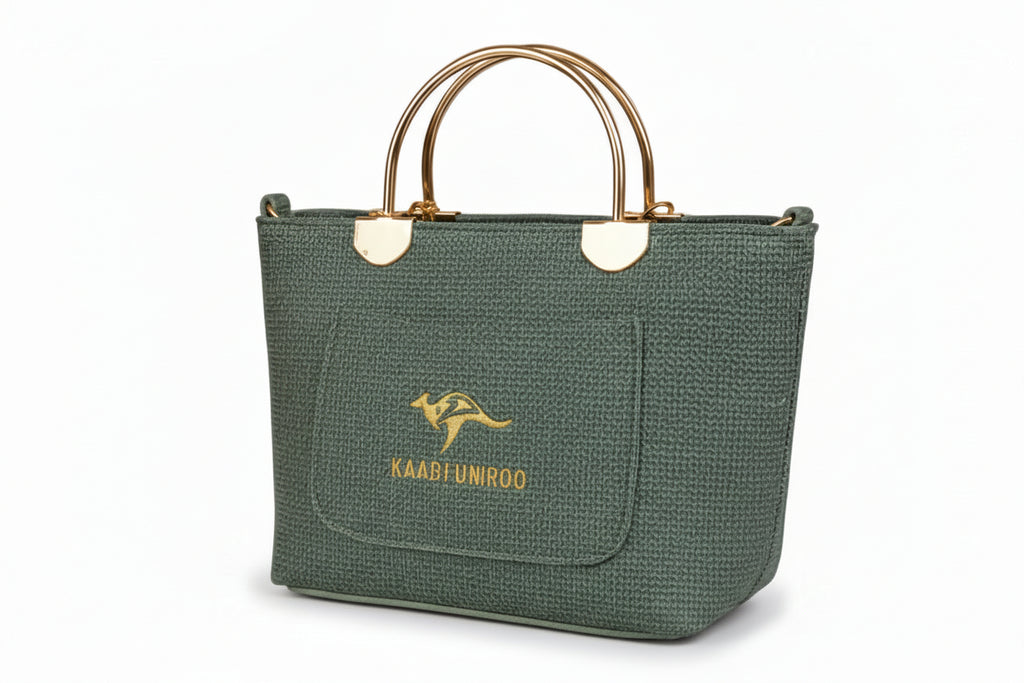 KAIDIFEINIROO Textured Brown Tote – Elegant Cross-Hatch Vegan Leather Shoulder Bag