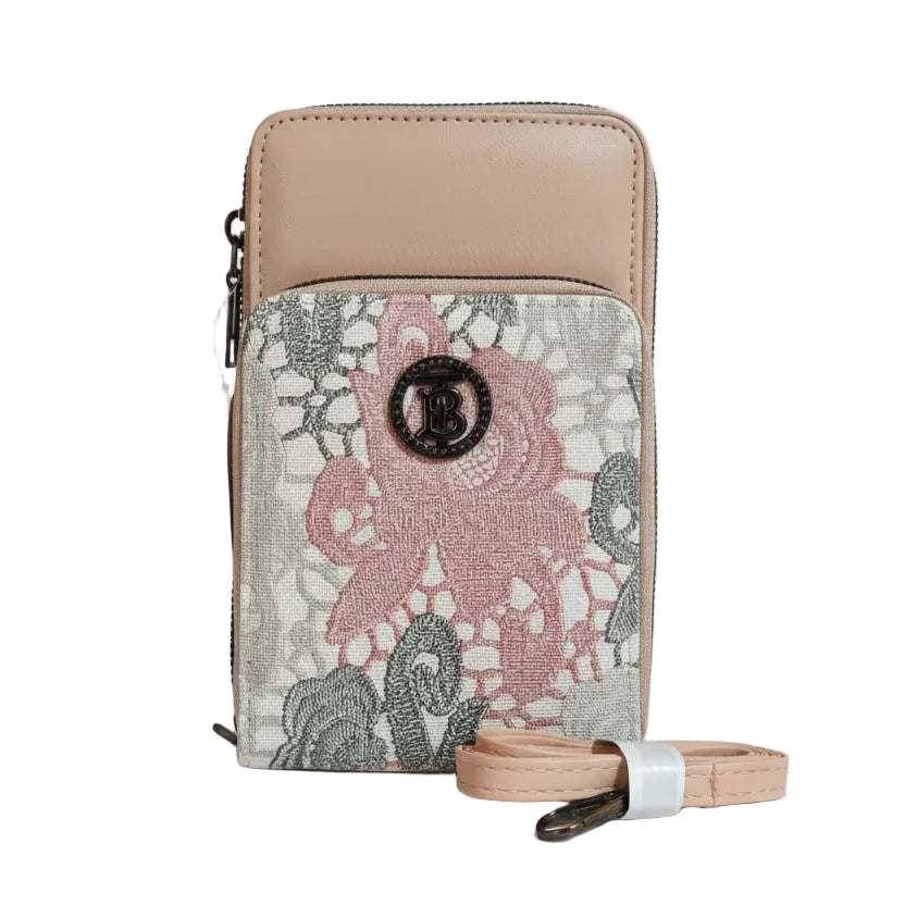 Forever Young Chevron Woven Crossbody Phone Bag & Wallet