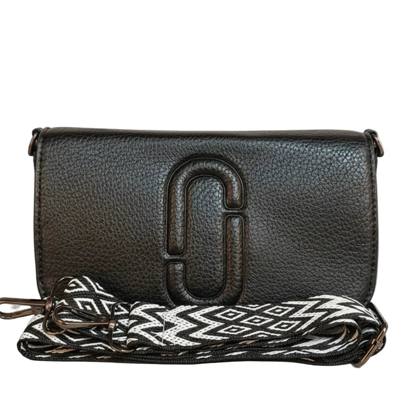Originally from Fashion" Two-Tone Multi-Pocket Phone Crossbody