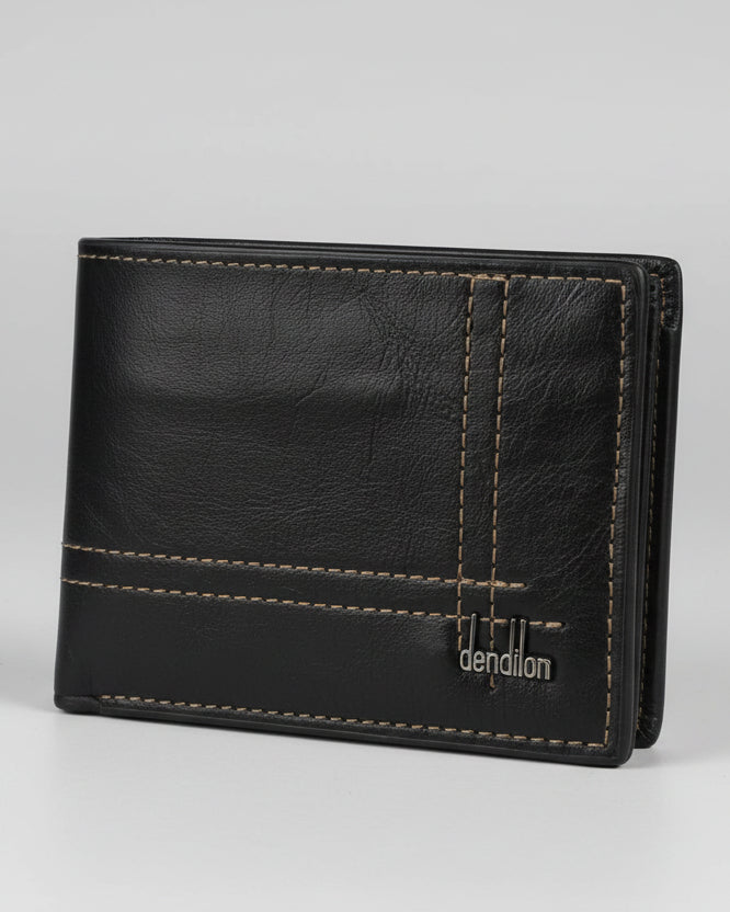 Classic Genuine Leather Men’s Wallet – Slim Bi-Fold Design