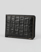 Leather Premium Men's Collection – Croc-Embossed and Distressed Handcrafted Bifold Wallets