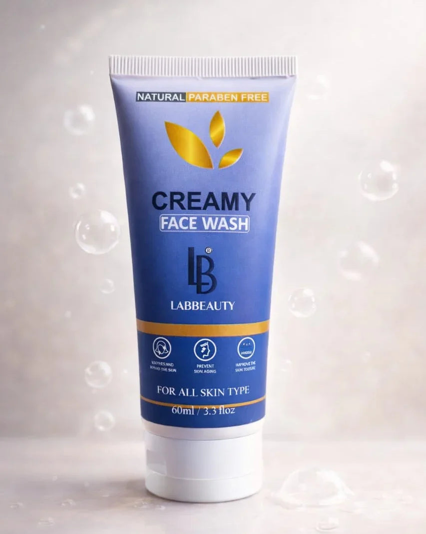 Lab Beauty Creamy Face Wash 60ml – Soft, Hydrating & Gentle Cleanser