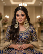 Half White Kashees Style Jhumke Earrings – Bridal & Party Wear