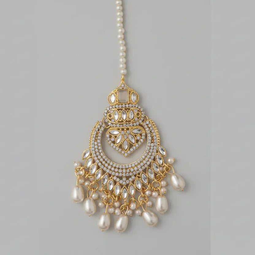 Half White Kashees Style Jhumke Earrings – Bridal & Party Wear LAB BEAUTY