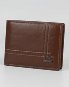 Classic Genuine Leather Men’s Wallet – Slim Bi-Fold Design