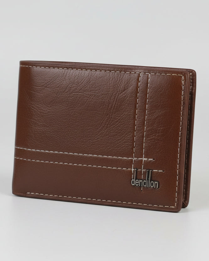 Classic Genuine Leather Men’s Wallet – Slim Bi-Fold Design