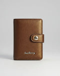 Premium Genuine Leather Men’s Wallet with Button Closure LAB BEAUTY