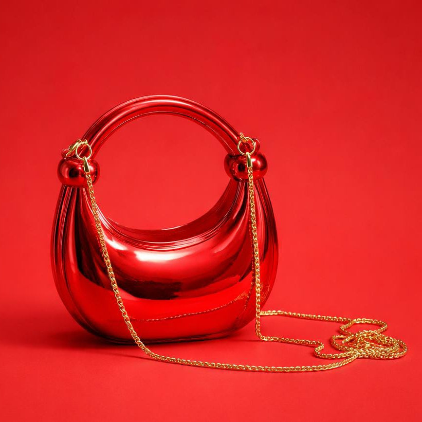Luxury Red Handbag for Women – Stylish Party & Eid Purse | Lab Beauty