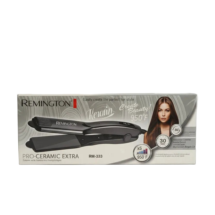 Remington Pro-Ceramic Extra Hair Straightener RM-333 | 2-in-1 Straightener & Curler 950°F