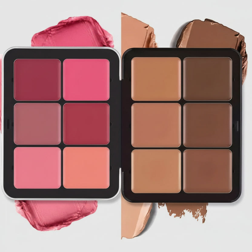 2-in-1 Concealer & Blush Makeup Palette – Full Coverage & Blendable Shades